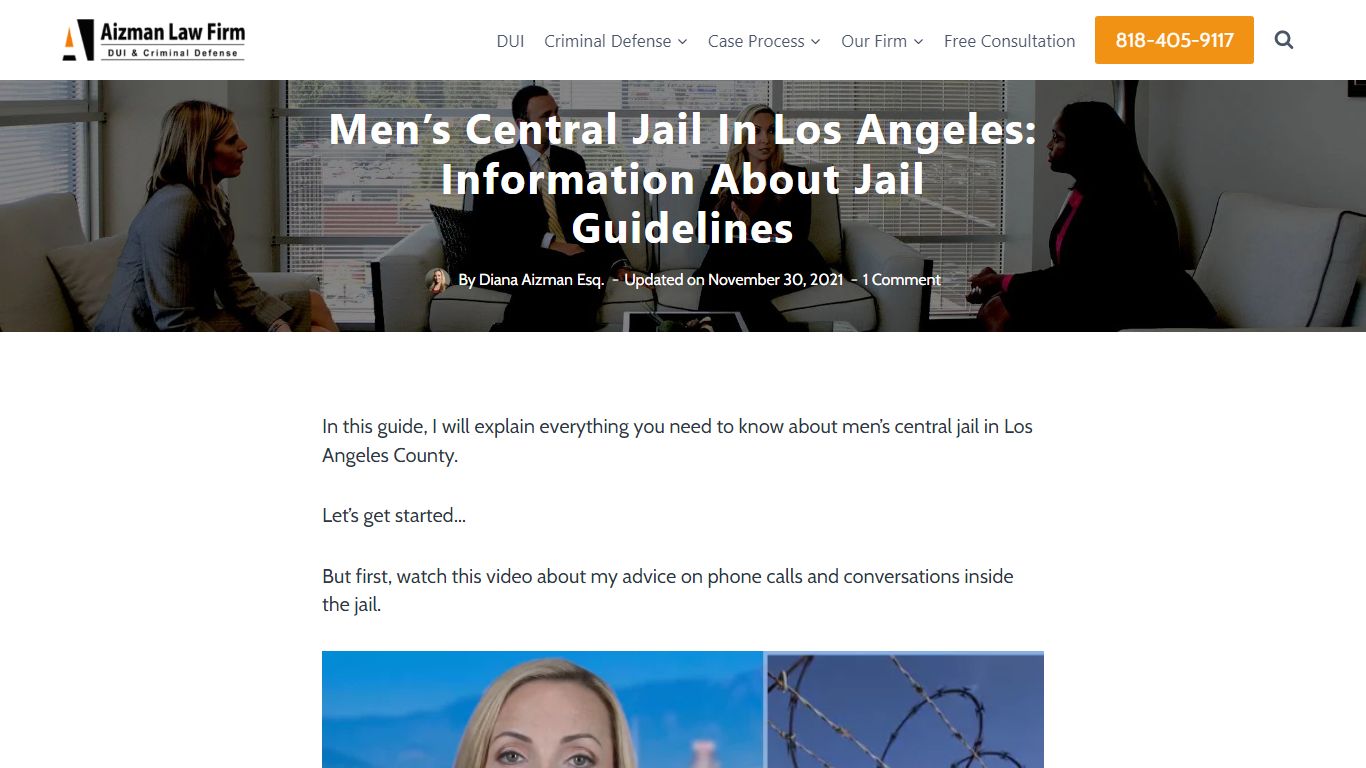 Men’s Central Jail In Los Angeles: Information About Jail Guidelines